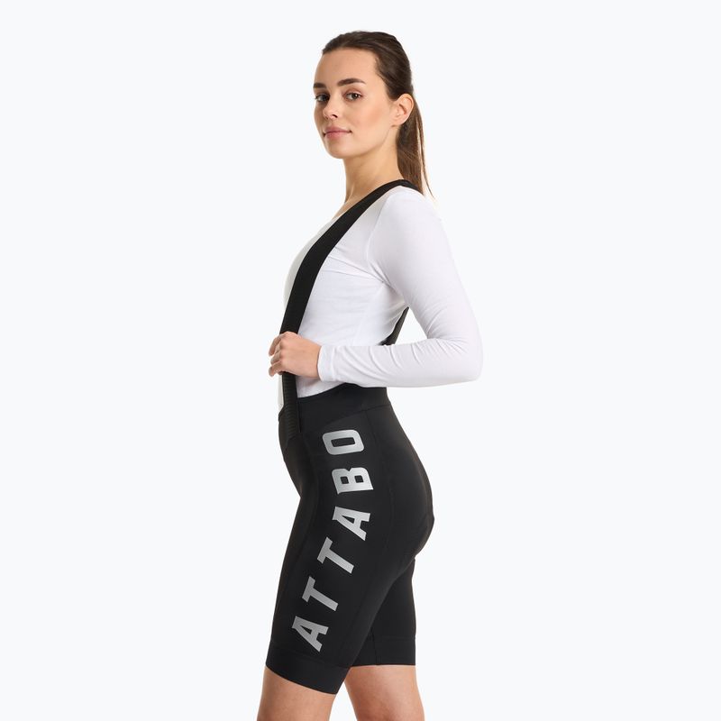 Moteriški dviračių šortai ATTABO Kirun WMNS Bib Shorts juodi 3
