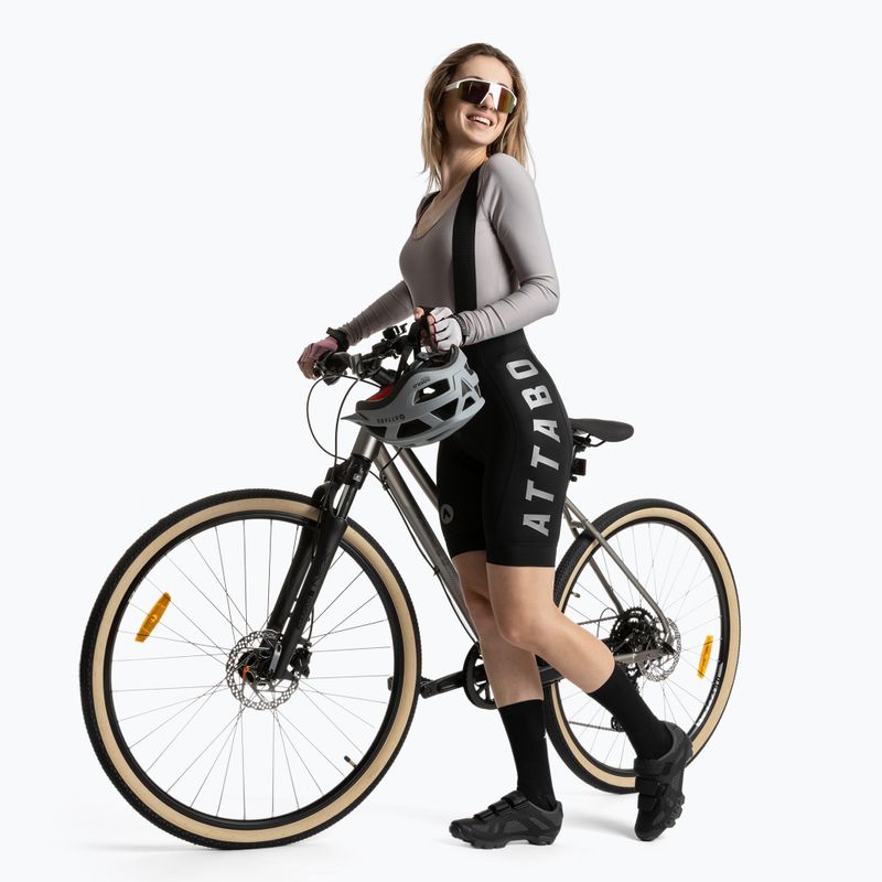 Moteriški dviračių šortai ATTABO Kirun WMNS Bib Shorts juodi 8