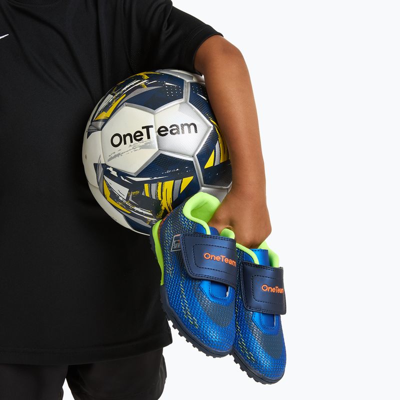 Vaikiški futbolo batai OneTeam Robero Junior TF tamsia mėlyni/mėlyni 12