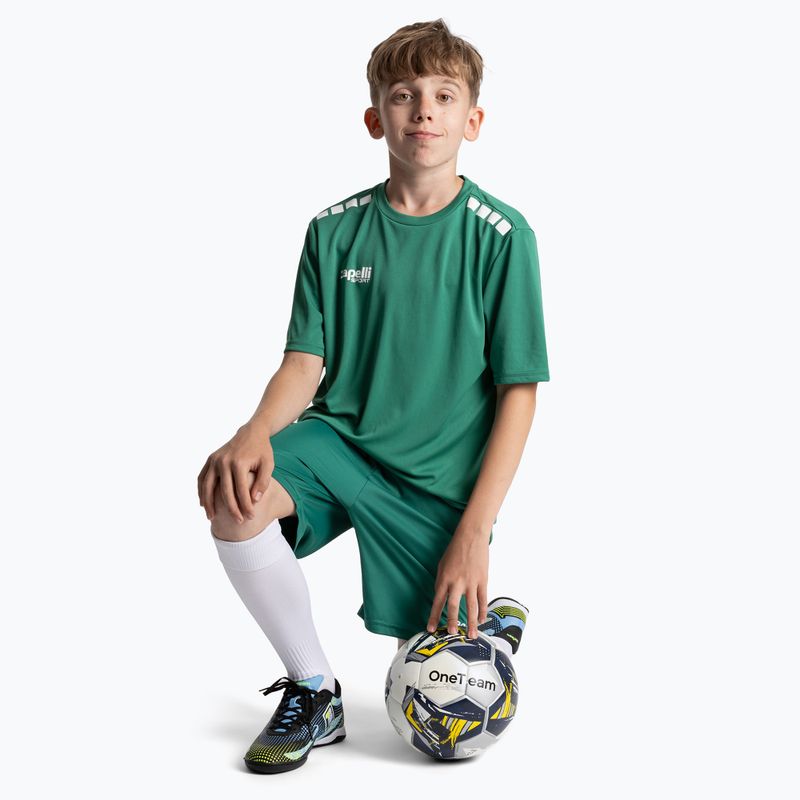 Vaikiški futbolo batai OneTeam Robero Teen IC juodi/mėlyni 11