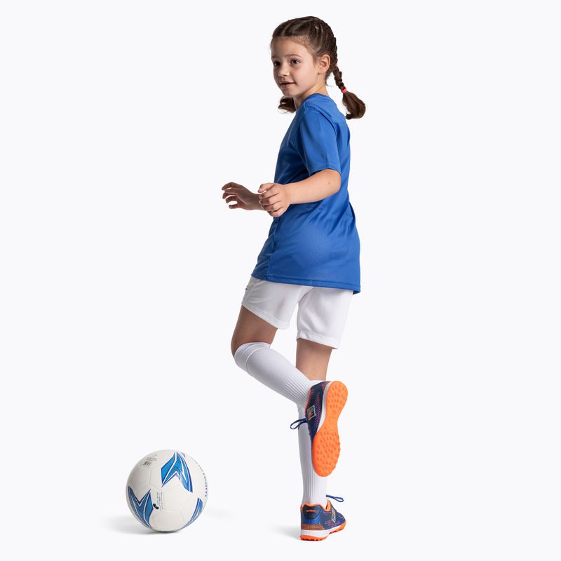 Vaikiški futbolo batai OneTeam Robero Teen TF tamsiai mėlyni/oranžiniai 11