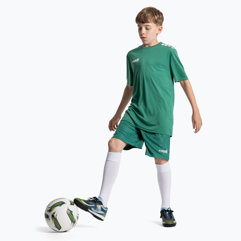 Vaikiški futbolo batai OneTeam Robero Teen TF juodi/mėlyni 11