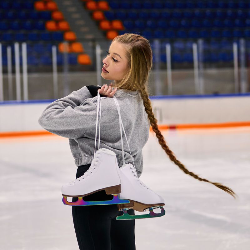 Moteriškos dailiojo čiuožimo pačiūžos ATTABO Lily baltos 4