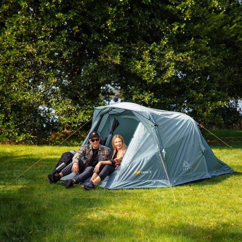 Pripučiama 3 asmenų palapinė KADVA AIRcamp 3 žalia 12