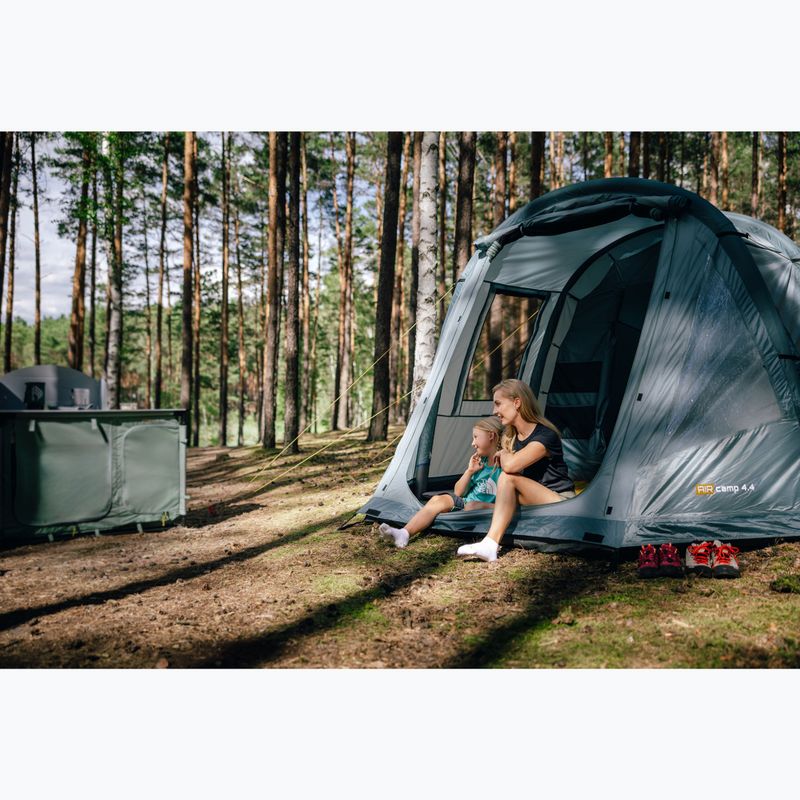 Pripučiamas keturių vietų palapinė KADVA AIRcamp 4.4 žalia 24