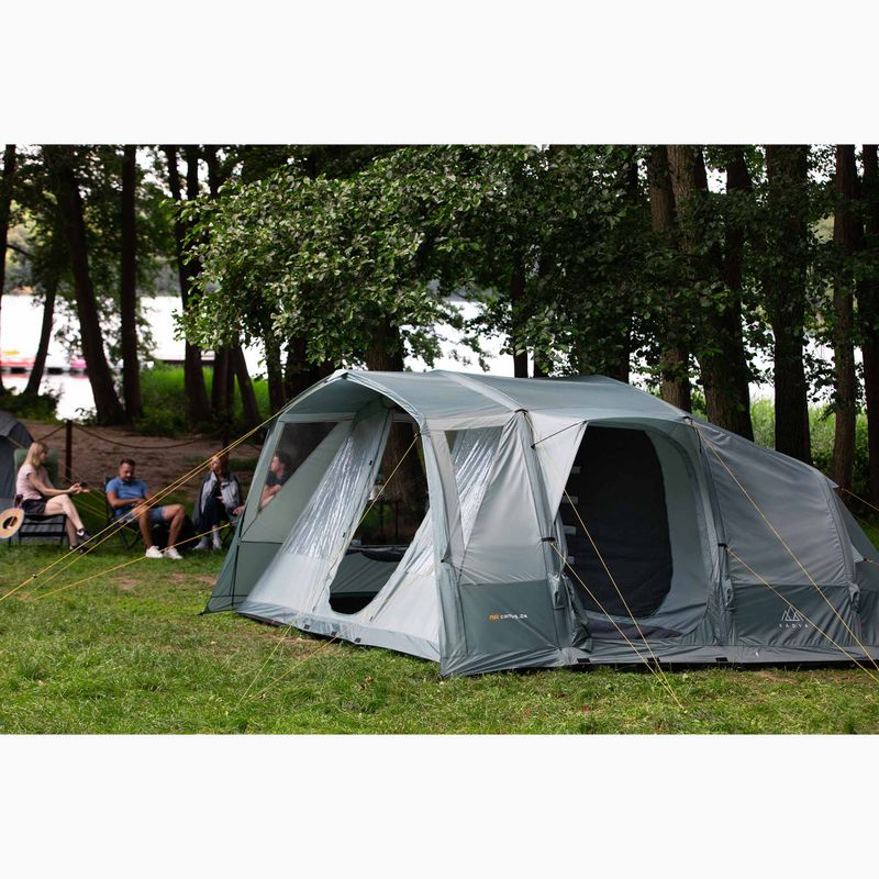 Pripučiamas 6 asmenų stovyklavimo palapinė KADVA AIRcamp 6.24 žalia