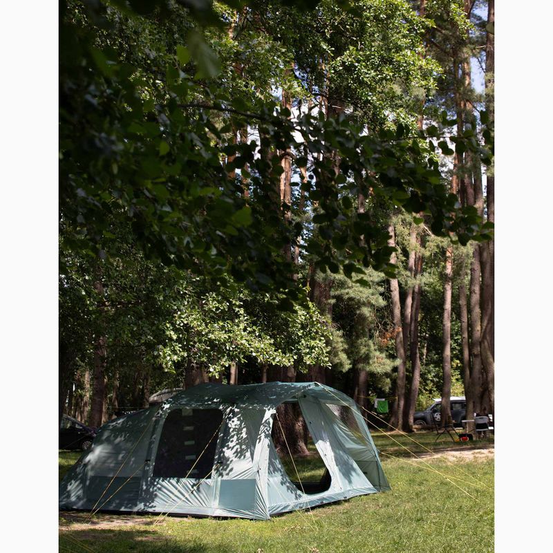 Pripučiamas 6 asmenų stovyklavimo palapinė KADVA AIRcamp 6.24 žalia 36