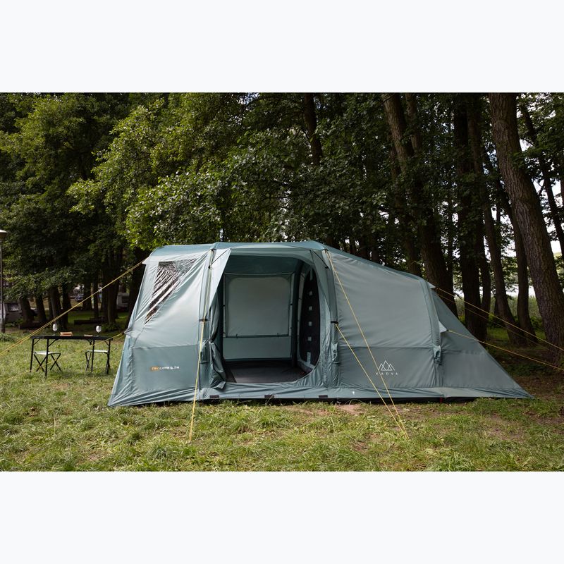 Pripučiamas 6 asmenų stovyklavimo palapinė KADVA AIRcamp 6.24 žalia 28