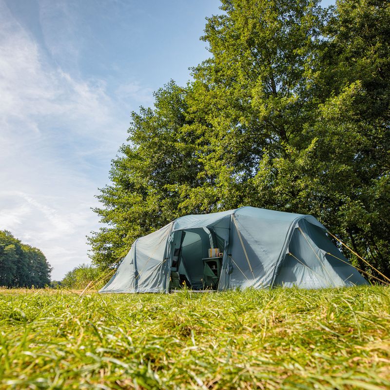 Pripučiamas 8 asmenų stovyklavimo palapinė KADVA AIRcamp 8.44 žalia 5