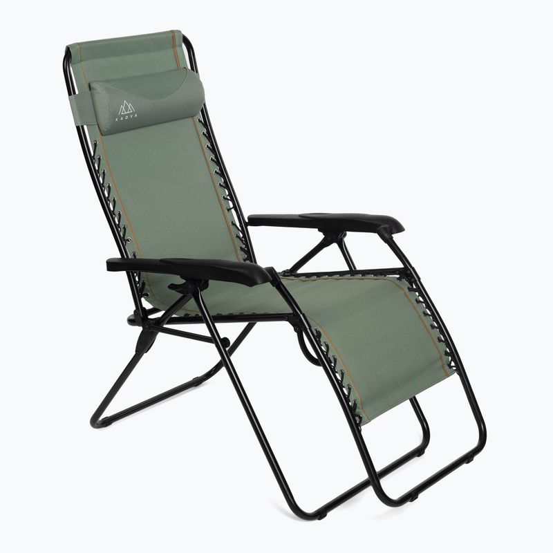 Turistinė kėdė / gultas KADVA CAMPchair 2.0 žalia