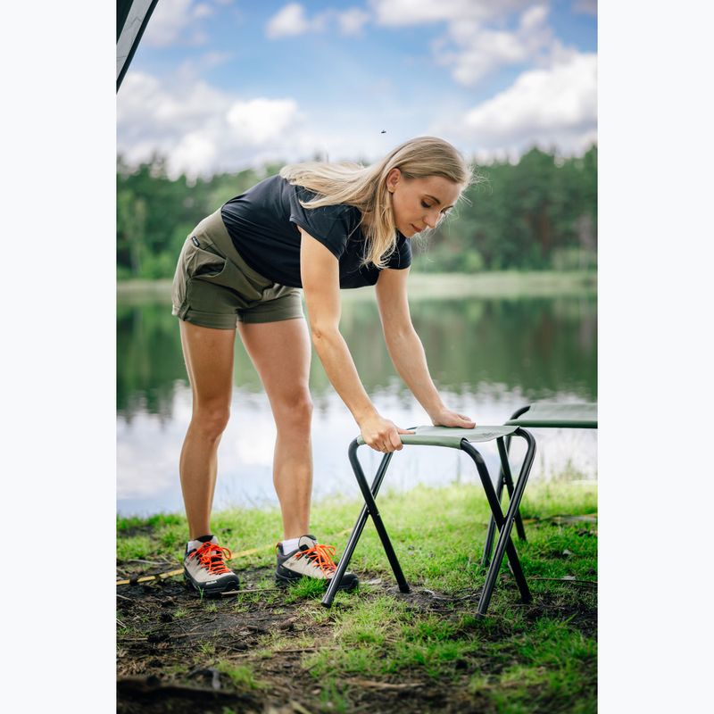 Sulankstomas turistinis stalas + kėdės KADVA CAMPtable rinkinys 4-6 asmenims pilkas 6