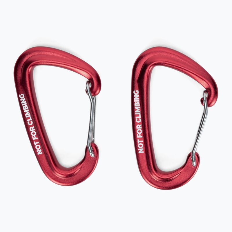 Karabinas hamako tvirtinimui KADVA Hammock Carabinier raudonas 2