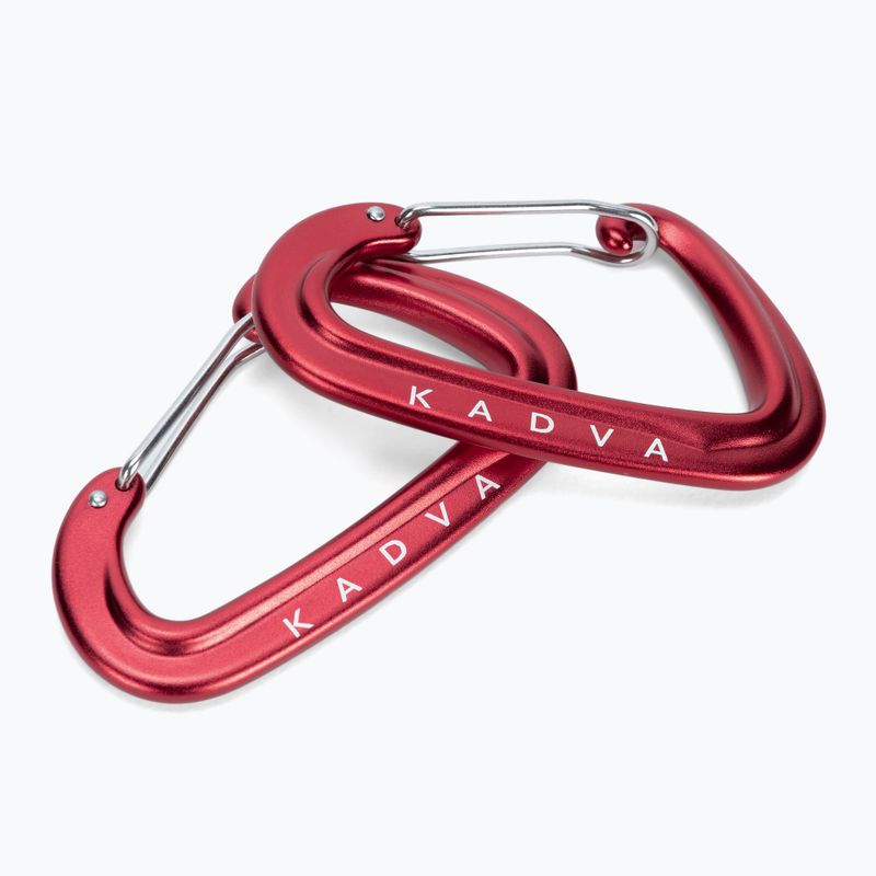 Karabinas hamako tvirtinimui KADVA Hammock Carabinier raudonas 3