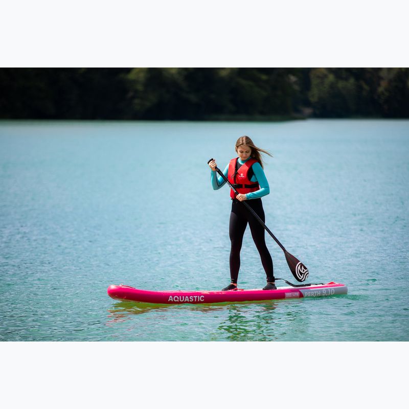 Rinkinys pripučiama lenta SUP AQUASTIC Perth 9'10" pink 19