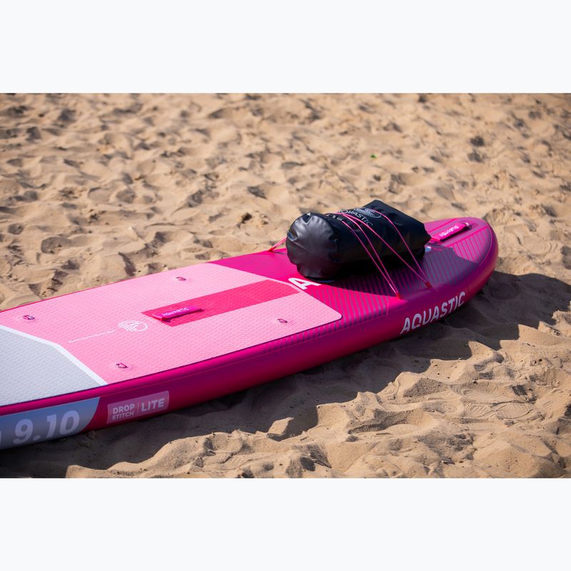 Rinkinys pripučiama lenta SUP AQUASTIC Perth 9'10" pink 23