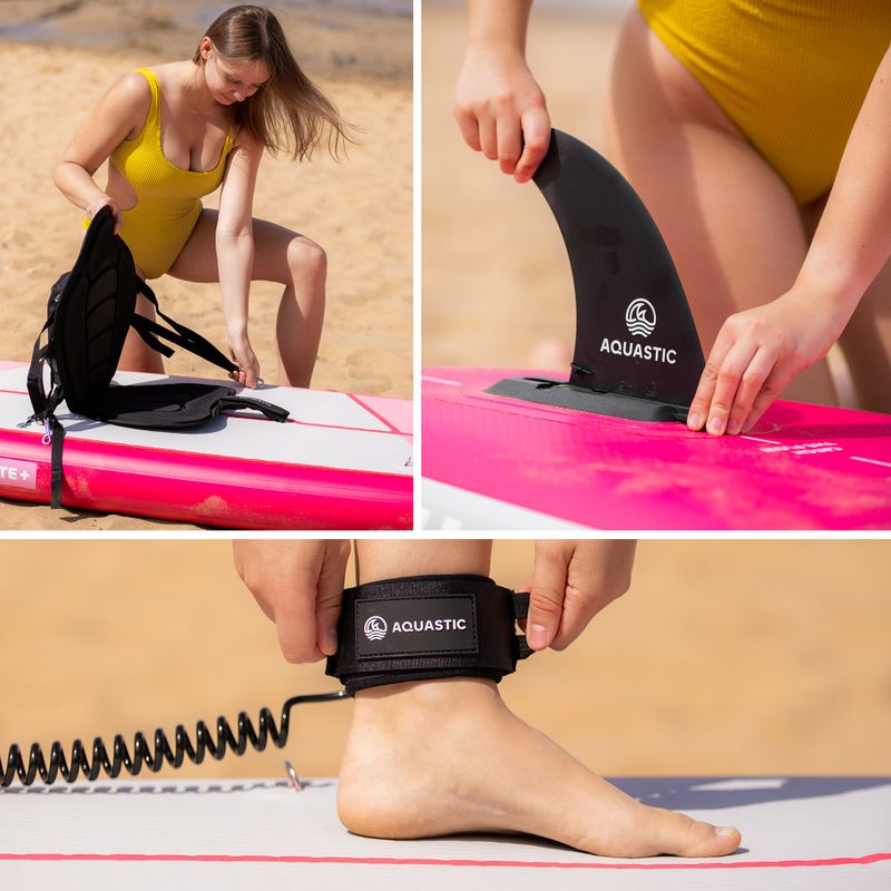 Rinkinys pripučiama lenta SUP AQUASTIC Touring 11'6" pink 23