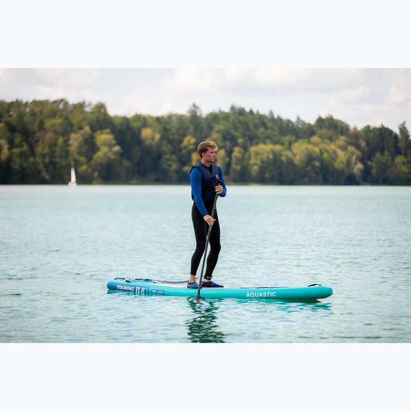 Rinkinys pripučiama lenta SUP AQUASTIC Touring 11'6" green 22