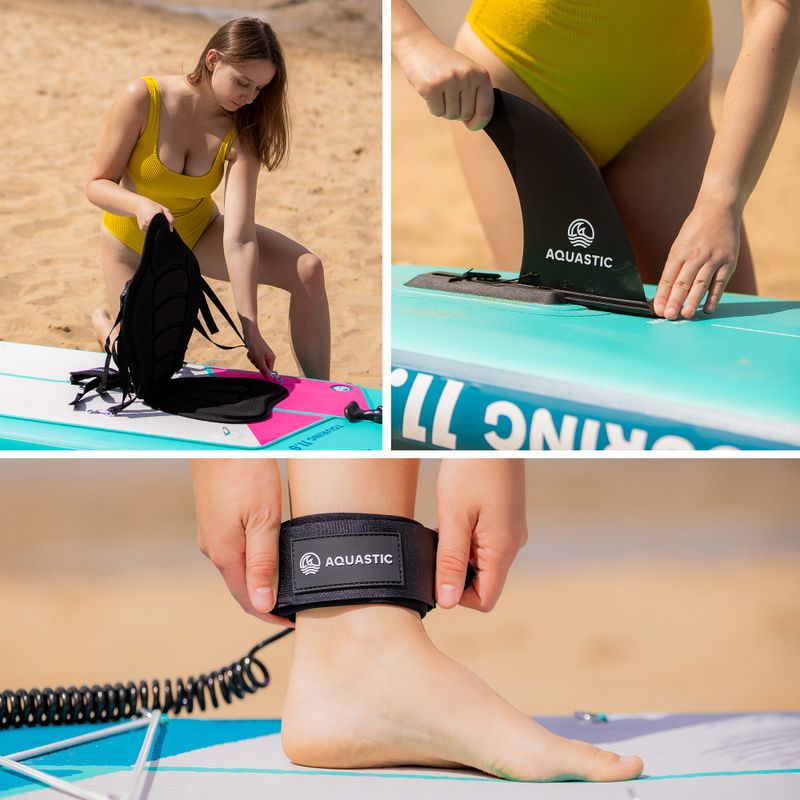 Rinkinys pripučiama lenta SUP AQUASTIC Touring 11'6" green 24