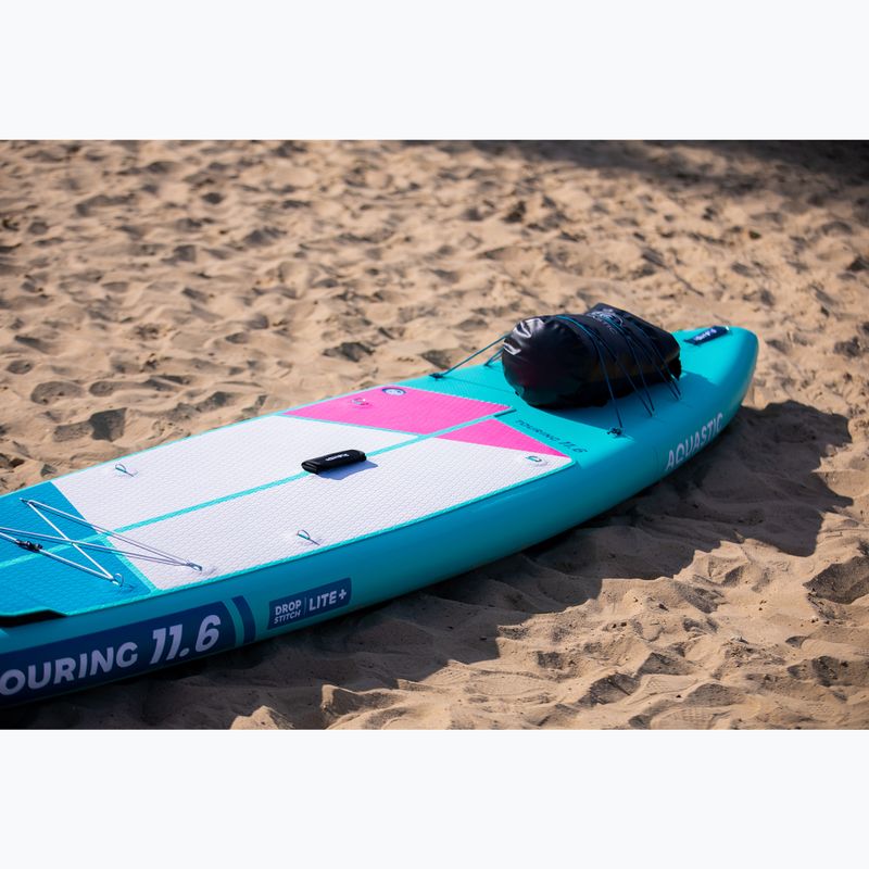 Rinkinys pripučiama lenta SUP AQUASTIC Touring 11'6" green 25