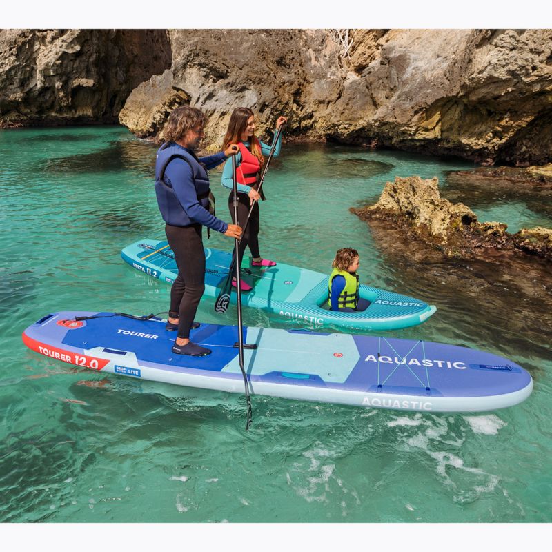 Rinkinys pripučiama lenta SUP AQUASTIC Tourer 12'0" 2-os blue 25