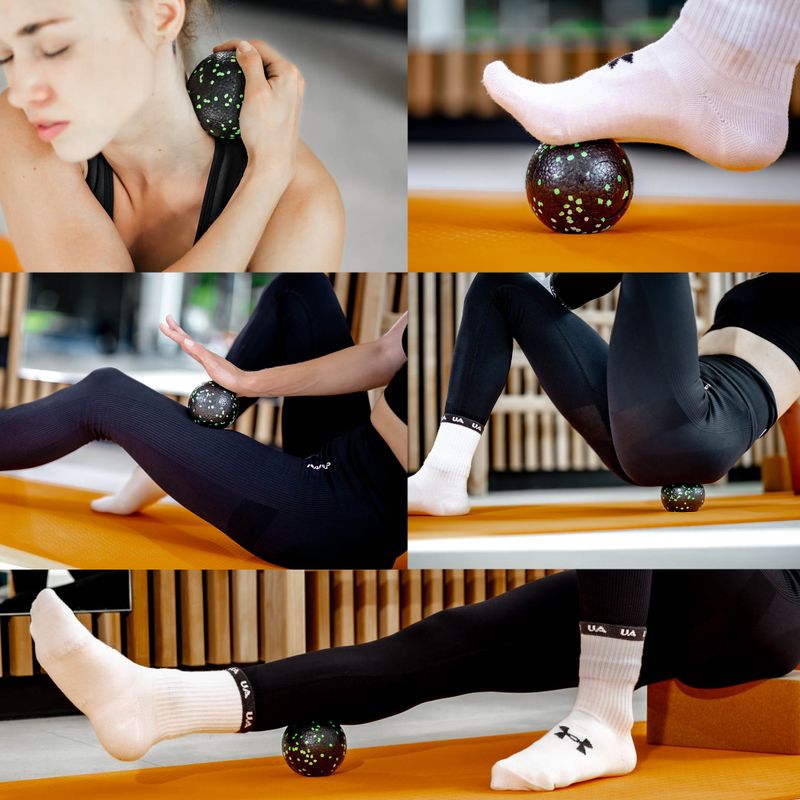 Masažo rinkinys XTREXO TRX-MST030 mažas juodas/geltonas 4