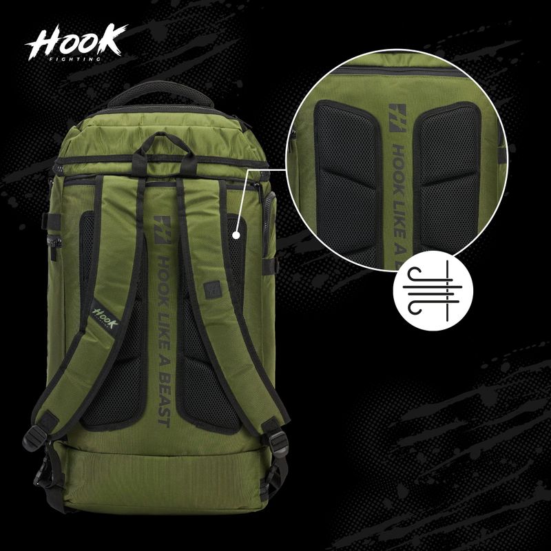 Kuprinė HOOK FIGHTING Camp 2w1 Duffel Bag 41 l zielony 19