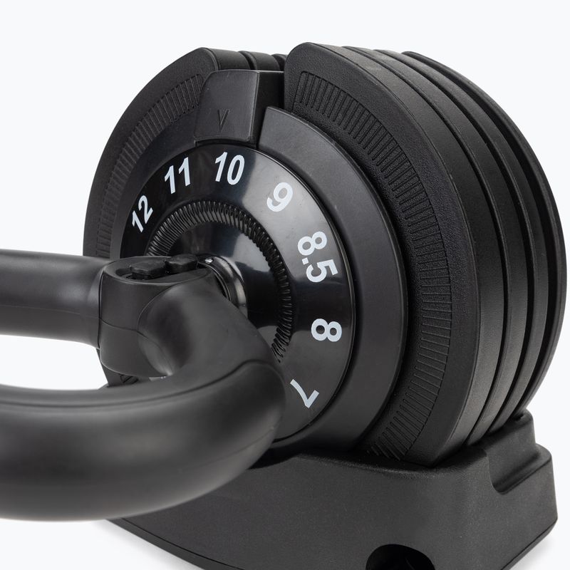 Kettlebell reguliuojamas XTREXO TXO-B4W004 12 kg juodas 10