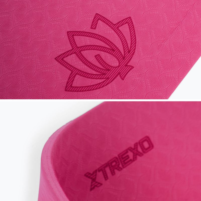 Fitneso kilimėlis TREXO TXO-B4Z002-PK 10 mm rožinis 3