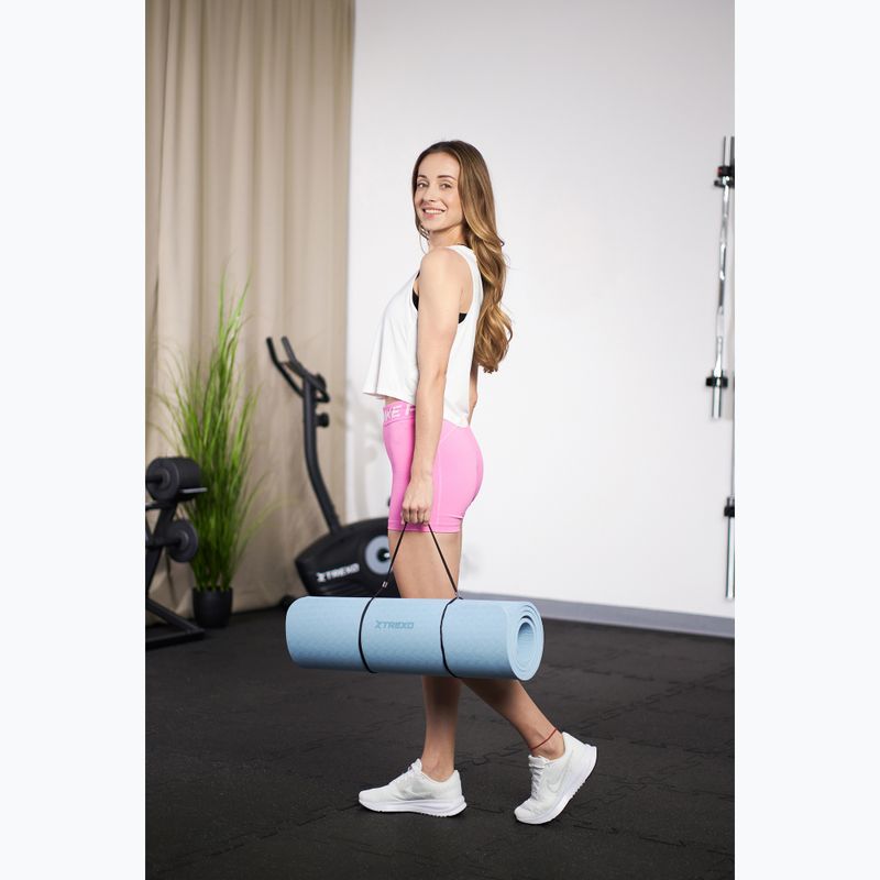 Fitneso kilimėlis XTREXO comfort 10 mm TXO-B4Z003-BL blue 8