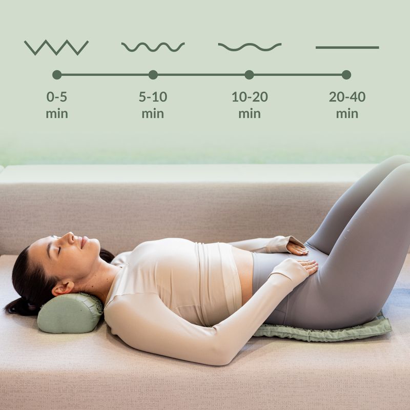 Akupresūros kilimėlis XTREXO z poduszką TXO-B4Z004-GN žalias 11