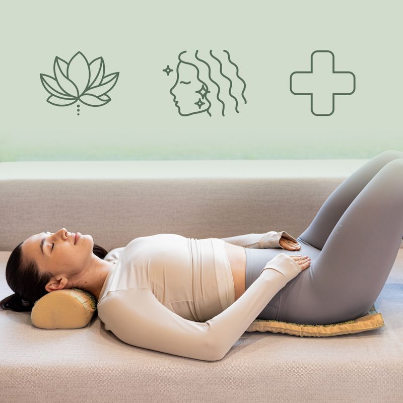 Akupresūros kilimėlis XTREXO z poduszką TXO-B4Z004-BZ rudas 8