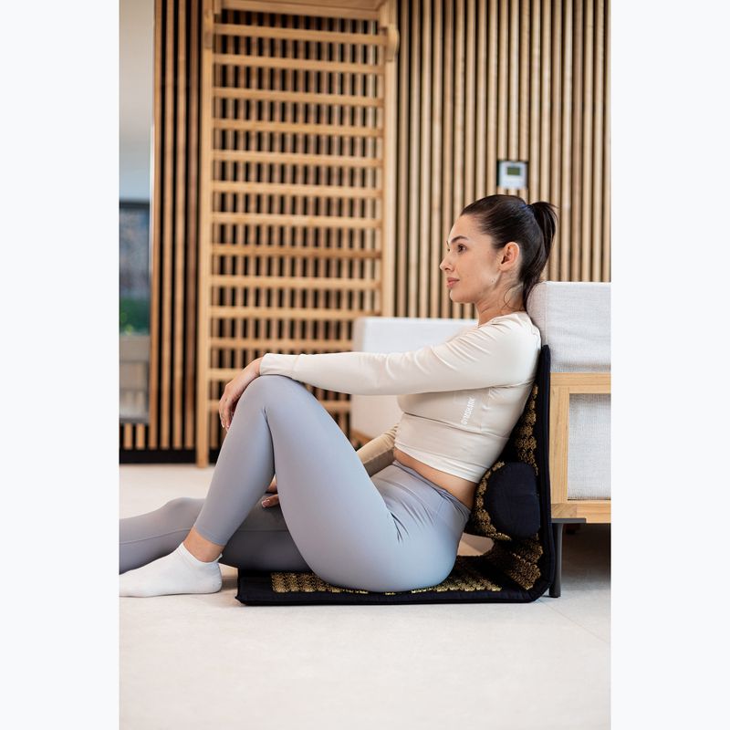 Akupresūros kilimėlis XTREXO duża z poduszką TXO-B4Z005-BK juodas 13