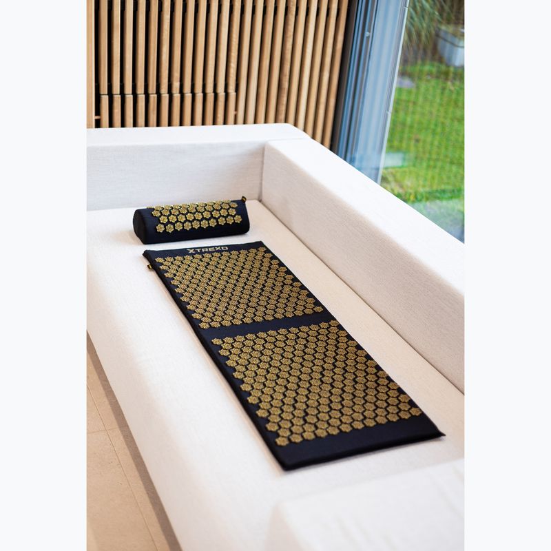 Akupresūros kilimėlis XTREXO duża z poduszką TXO-B4Z005-BK juodas 14