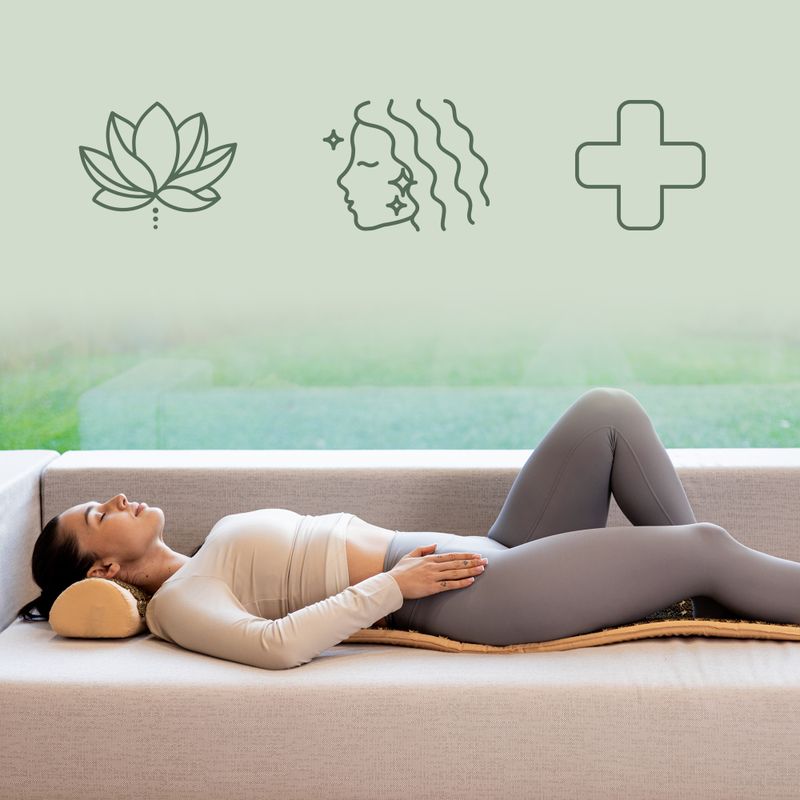 Akupresūros kilimėlis XTREXO duża z poduszką TXO-B4Z005-BZ rudas 8