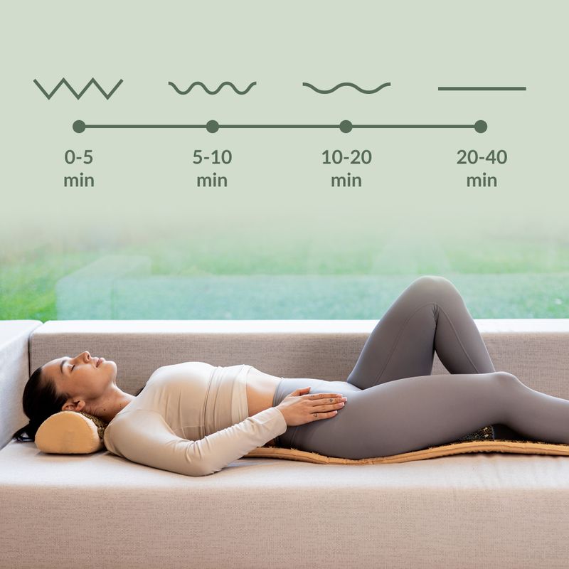 Akupresūros kilimėlis XTREXO duża z poduszką TXO-B4Z005-BZ rudas 11