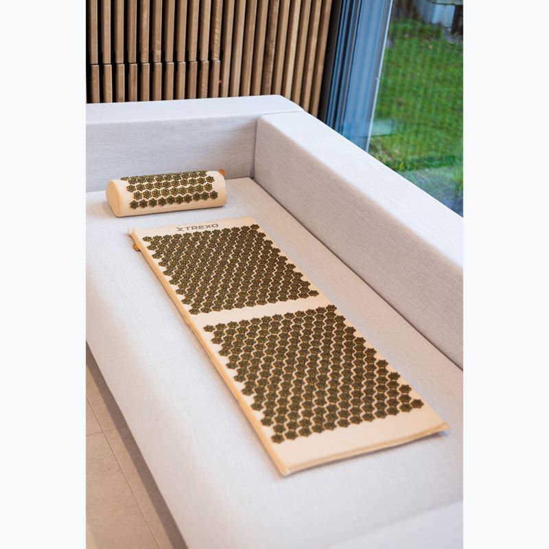 Akupresūros kilimėlis XTREXO duża z poduszką TXO-B4Z005-BZ rudas 15