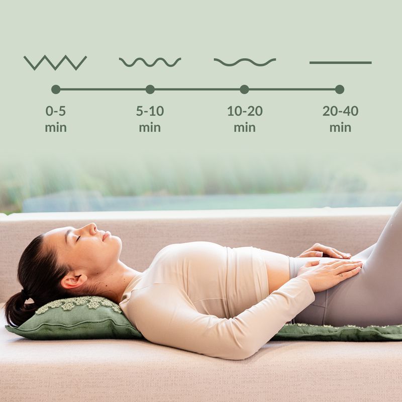 Akupresūros kilimėlis XTREXO ECO z poduszką TXO-B4Z006-GN žalias 13