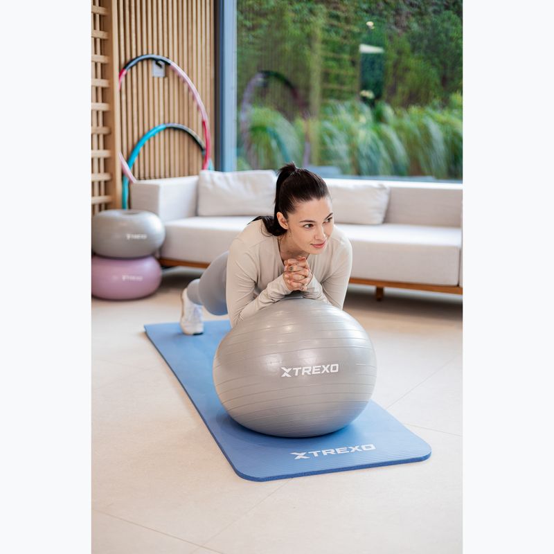 Gimnastikos kamuolys XTREXO TXO-B4Z007-GY 55 cm pilkas 4