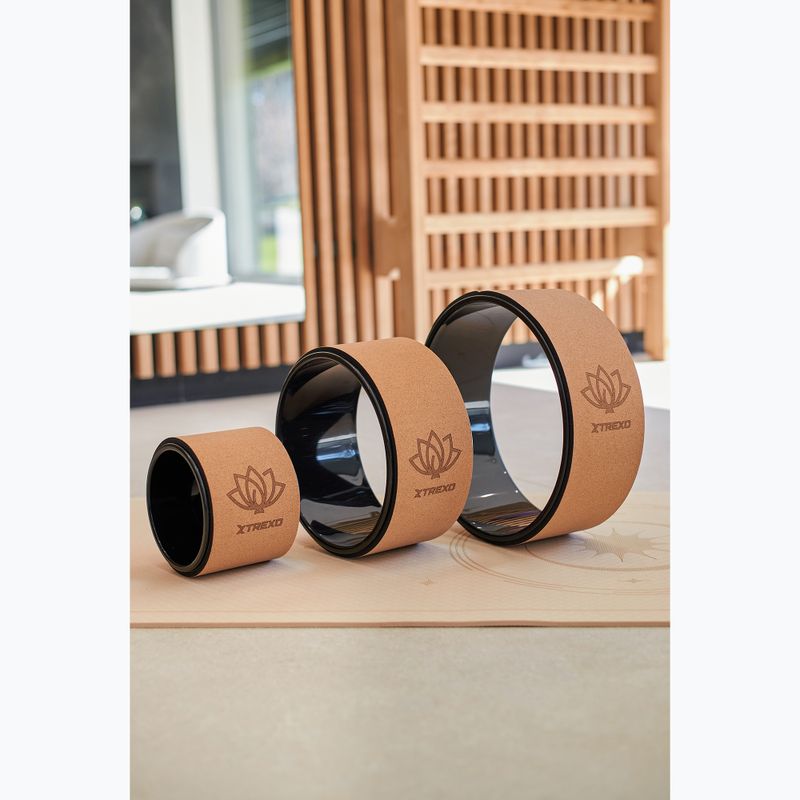 Kamštinis jogos lankas XTREXO TXO-B4Z025-NC natūalus 3