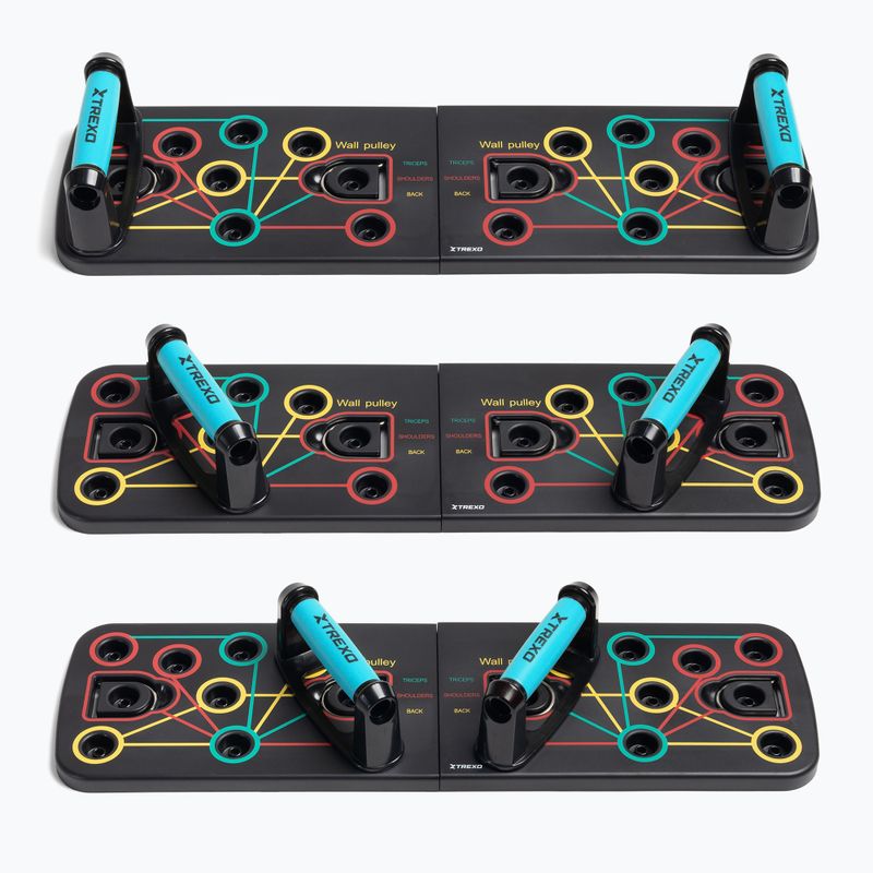 Daugiafunkcinė platforma su rankenomis ir plėtikliu XTREXO sulankstoma TXO-B4Z045-BK juodas 3