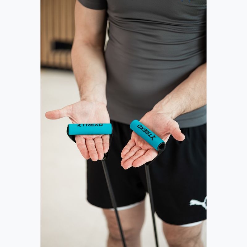 Daugiafunkcinė platforma su rankenomis ir plėtikliu XTREXO sulankstoma TXO-B4Z045-BK juodas 8