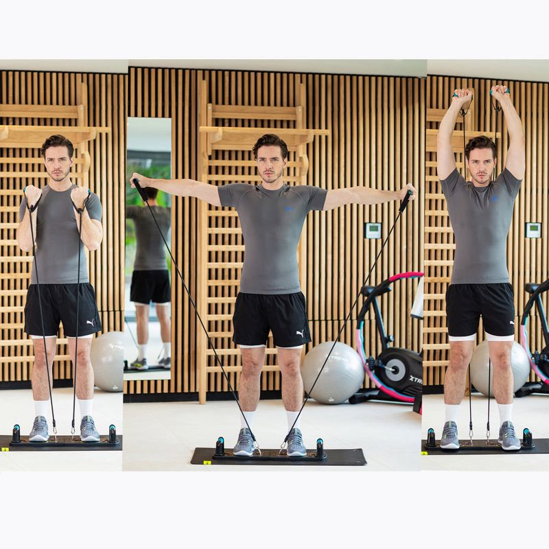 Daugiafunkcinė platforma su rankenomis ir plėtikliu XTREXO sulankstoma TXO-B4Z045-BK juodas 5