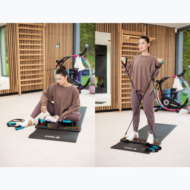 Daugiafunkcinė platforma su rankenomis ir plėtikliu XTREXO sulankstoma TXO-B4Z045-BK juodas 7