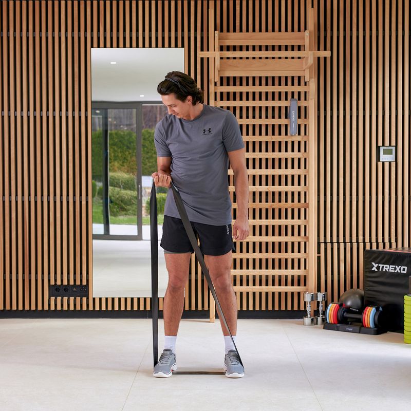 Reabilitacinė juosta XTREXO TXO-B4Z072-BK 12-15 kg juoda 5