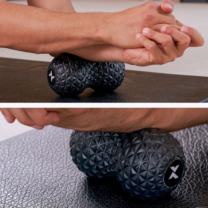 Dvigubas masažo kamuolys XTREXO TXO-B4Z075-BK juodas 5