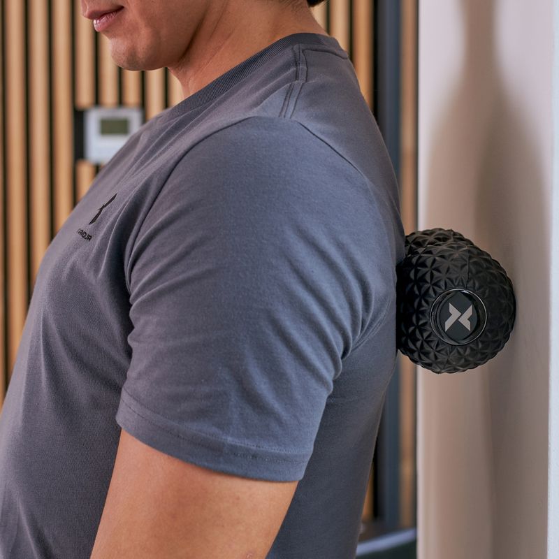 Dvigubas masažo kamuolys XTREXO TXO-B4Z075-BK juodas 7
