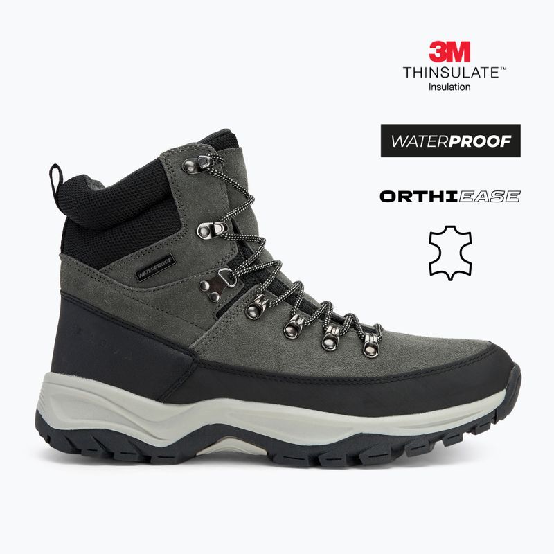 Vyriški žygių batai KADVA Adven Mid WaterProof pilki 2