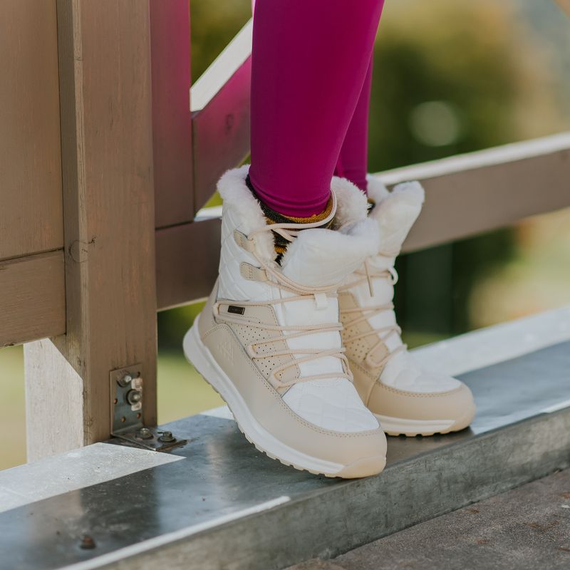 Moteriški šilti žieminiai batai KADVA Summit Mid WaterProof 3M Thinsulate balti 4