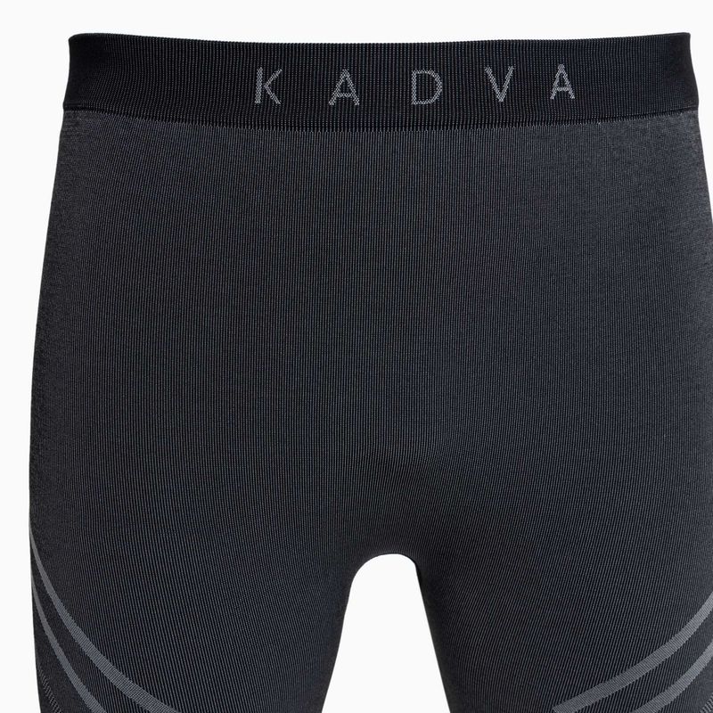Vyriškų termoaktyvių apatinių komplektas KADVA Streif Set be siūlių, juodas 22