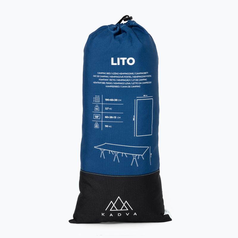 Nešiojama lova KADVA Lito ultralengva mėlyna 12